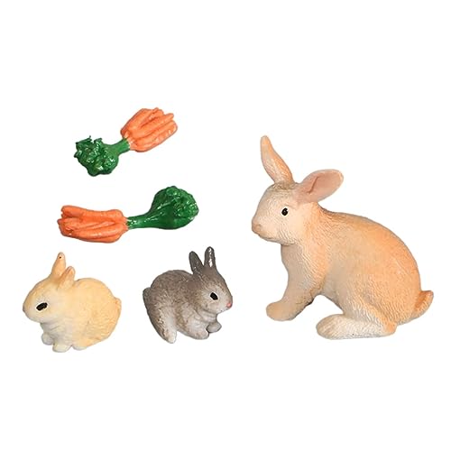 VICASKY 1 Satz Kaninchen-Modell-Ornament Nachgeahmte Kaninchenmodelle Tiere Kaninchenförmige Dekore Kaninchenförmiges Desktop - Lehrmittel Für Tiere Plastik VICASKY 1 Satz Kaninchen-Modell-Ornament Nachgeahmte Kaninchenmodelle Tiere Kaninchenförmige Dekore Kaninchenförmiges Desktop - Lehrmittel Für Tiere Plastik von VICASKY