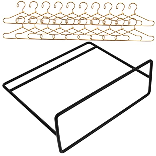 VICASKY 1 Satz Kleiderbügel Garderobe aus Metall Puppenhausmöbel kleiderständer Puppenhaus aus Holz Mini-Puppen-Aufhänger Puppenzubehör einfach Ausstellungsstand Kleidung Lagerregal von VICASKY