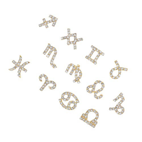 VICASKY 1 Satz Nagelkunst Zubehör Glänzende Ornamente Aus Legierung Für Diy Nageldesign Verschiedene Motive Für Nail Art Und Professionelle Maniküre 24 Stück VICASKY 1 Satz Nagelkunst Zubehör Glänzende Ornamente Aus Legierung Für Diy Nageldesign Verschiedene Motive Für Nail Art Und Professionelle Maniküre 24 Stück von VICASKY