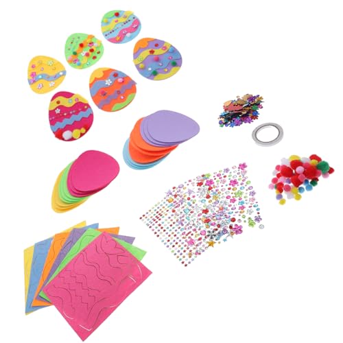 VICASKY 1 Satz Osterei-Bastelset Easter Egg Decoration dekorationsset für Ostereier Ostern Geschenkidee Ostern Party Dekoration Festival-Party-Zubehör Ostern DIY Bastelset Plastik von VICASKY