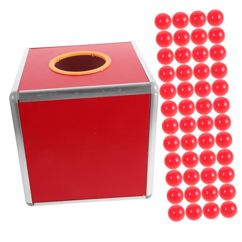 VICASKY 1 Satz Transparent Spendenbox mit Roten Raffle Bällen Große Vielseitige Tombola Box für Partys Wohltätigkeitsveranstaltungen und Meetings Einfach zu Bedienen und Elegant im Design VICASKY 1 Satz Transparent Spendenbox mit Roten Raffle Bällen Große Vielseitige Tombola Box für Partys Wohltätigkeitsveranstaltungen und Meetings Einfach zu Bedienen und Elegant im Design von VICASKY