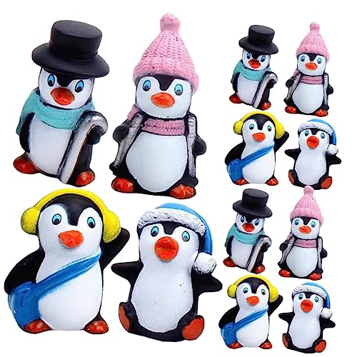 VICASKY 1 Satz Winter Pinguin Ornament Pinguin Becher Kleine Terrarium Figur Pinguin Kuchen Pinguin Weihnachtsdekoration Positiver Pinguin Plüsch Pinguin 12 Stück VICASKY 1 Satz Winter Pinguin Ornament Pinguin Becher Kleine Terrarium Figur Pinguin Kuchen Pinguin Weihnachtsdekoration Positiver Pinguin Plüsch Pinguin 12 Stück von VICASKY
