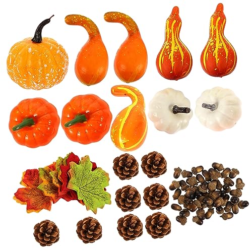 VICASKY 1 Satz herbstdeko Halloween Dekoration Tischdekoration Pine Nuts Pine Cones Dekorationen Kürbisse aus künstlicher Ernte beleuchtet Kürbis-Foto-Requisiten Schaumstoff-Kürbis-Modell VICASKY 1 Satz herbstdeko Halloween Dekoration Tischdekoration Pine Nuts Pine Cones Dekorationen Kürbisse aus künstlicher Ernte beleuchtet Kürbis-Foto-Requisiten Schaumstoff-Kürbis-Modell von VICASKY