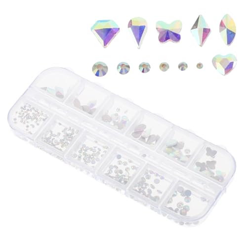 VICASKY 1 Schachtel DIY Nagelkunst Strasssteine Fächer Ab Glitzersteine für Nägel Nail Charms Basteln Nail Art Zubehör Langlebig und Vielseitig für Designs VICASKY 1 Schachtel DIY Nagelkunst Strasssteine Fächer Ab Glitzersteine für Nägel Nail Charms Basteln Nail Art Zubehör Langlebig und Vielseitig für Designs von VICASKY