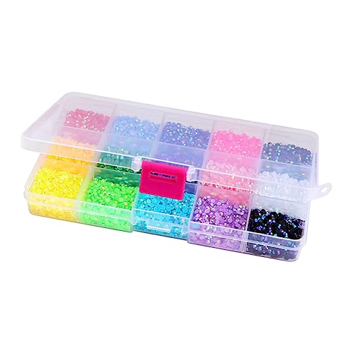VICASKY 1 Schachtel Diamant -Set Nagelkunst Nagel Diamanten Nagelsteine Diamant- 3d Nagel Pailletten Strass Nageledelsteine ​​und Strasssteine Nageldiamanten Strasssteine Harzbohrer von VICASKY