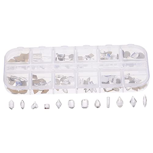 VICASKY 1 Schachtel Diy Nagelkunst Strasssteine Teiliges für Maniküre Transparente Rhinestones für Natürliche und Künstliche Nägel Vielseitig Einsetzbar für Dekorationen und Persönliche von VICASKY