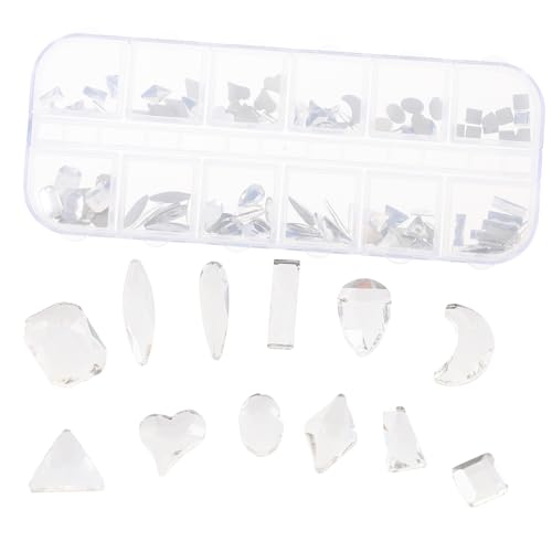 VICASKY 1 Schachtel Diy Nagelschmuck Box mit Flachen Strasssteinen für Nageldesigns Bastelprojekte und Persönliche Dekoration Langlebig und Vielseitig Einsetzbar von VICASKY