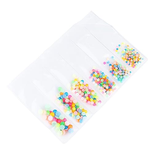 VICASKY 1 Schachtel Maniküre Strasssteine mit Stücken Fächer Gemischte Nail Art Diamanten Deko Leuchtende Nägel für Professionelle Maniküre und Kreative Designs von VICASKY
