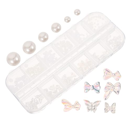 VICASKY 1 Schachtel Nagel charms Fächer Perlen Bogen Nail Art Dekoration DIY Nail Bows für Kreative Nageldesigns und Professionelle Zubehör VICASKY 1 Schachtel Nagel charms Fächer Perlen Bogen Nail Art Dekoration DIY Nail Bows für Kreative Nageldesigns und Professionelle Zubehör von VICASKY