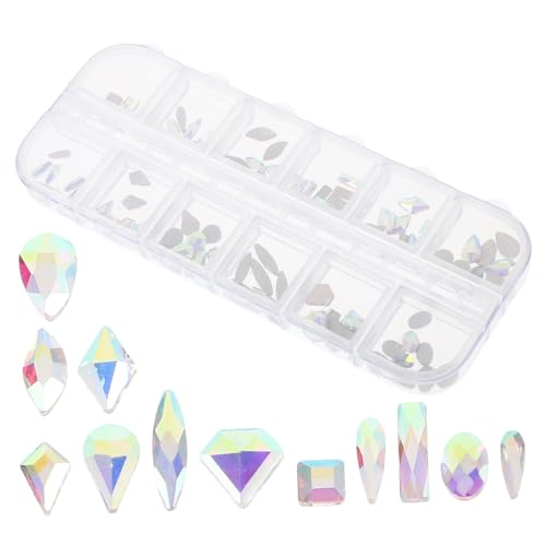 VICASKY 1 Schachtel Nail Art Charms Fächer DIY Flache Rückseite Glitzersteine Strasssteine für Nägel Schmuck Basteln und Dekoration Vielseitig Verwendbar und Langlebig VICASKY 1 Schachtel Nail Art Charms Fächer DIY Flache Rückseite Glitzersteine Strasssteine für Nägel Schmuck Basteln und Dekoration Vielseitig Verwendbar und Langlebig von VICASKY
