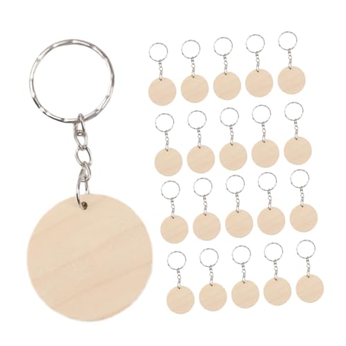 VICASKY 1 Schachtel Runde Holzscheiben Schlüsselanhänger DIY Stabile Blanko Holzchips für Taschenanhänger Natürliche Holzringe zum Bemalen und Basteln Vielseitiges Dekor Zubehör VICASKY 1 Schachtel Runde Holzscheiben Schlüsselanhänger DIY Stabile Blanko Holzchips für Taschenanhänger Natürliche Holzringe zum Bemalen und Basteln Vielseitiges Dekor Zubehör von VICASKY