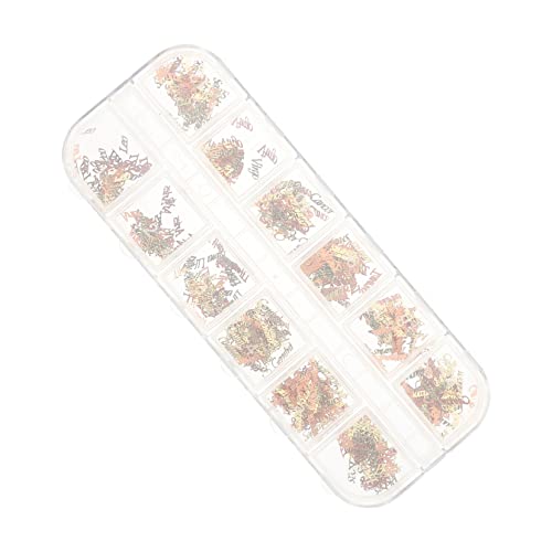 VICASKY 1 Schachtel Zodiac Nail Charms Nagelkunst Dekorationen aus Kupfer für Stylische und Einzigartige Nail Art Leicht Anzuwenden zum mit Freunden Elegant von VICASKY