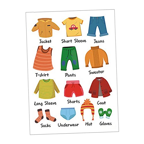 VICASKY Kinderetiketten Für Die Kindertagesstätte – 1 Set Aufkleber Zum Sortieren Von Kleidung Mit Dekorativem Touch von VICASKY