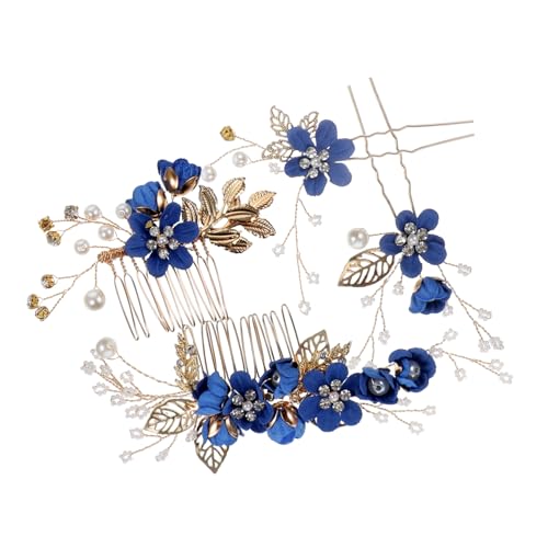 VICASKY 1 Set Tiara Strumpfbänder Dekorationen Haarschmuck Kostümkamm Spitze Hochzeits Haarschmuck Für Frauen Band Strass Brautschmuck Schleier Haargummis Tulpenblau VICASKY 1 Set Tiara Strumpfbänder Dekorationen Haarschmuck Kostümkamm Spitze Hochzeits Haarschmuck Für Frauen Band Strass Brautschmuck Schleier Haargummis Tulpenblau von VICASKY