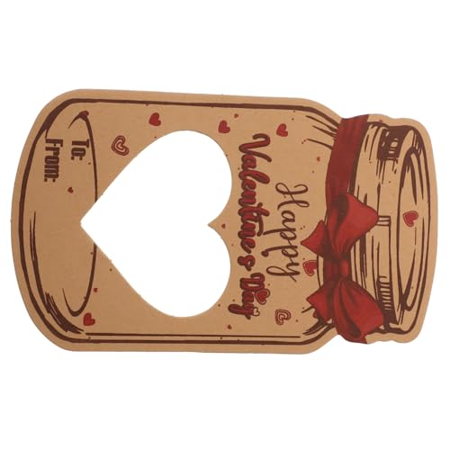 VICASKY Valentinstagskarte Für Kinder Im Klassenzimmer – Bonbonglas-austauschkarten Im Glas-stil – Einzigartiges Vintage-partyzubehör Für Die Schule VICASKY Valentinstagskarte Für Kinder Im Klassenzimmer – Bonbonglas-austauschkarten Im Glas-stil – Einzigartiges Vintage-partyzubehör Für Die Schule von VICASKY