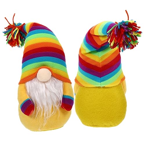 VICASKY 1 Stück Bunter Stoffgnom mit Regenbogenhut Große Dekorative Gnomenfigur für Wohnkultur und Schreibtischgestaltung für Sommer Dekorationen für Familie VICASKY 1 Stück Bunter Stoffgnom mit Regenbogenhut Große Dekorative Gnomenfigur für Wohnkultur und Schreibtischgestaltung für Sommer Dekorationen für Familie von VICASKY