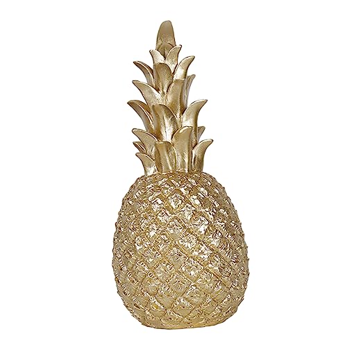 VICASKY 1 Stück Goldene Ananas Dekofigur aus Harz Mittelgroße Hawaiianische Tischdekoration für Wohnzimmer Büro und Feste als für Freunde und Familie VICASKY 1 Stück Goldene Ananas Dekofigur aus Harz Mittelgroße Hawaiianische Tischdekoration für Wohnzimmer Büro und Feste als für Freunde und Familie von VICASKY