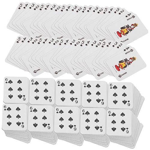 VICASKY 10 Sätze Mini-Spielkarten Reise-pokerkarten Streich Pokerspiel Spaß Partyspiele Für Requisiten Reisen Lustige Party Mini Spiel Miniatur Stütze Beschichtetes Papier von VICASKY