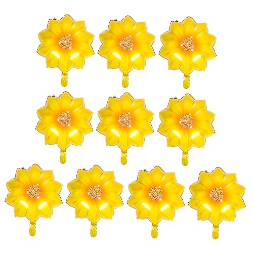 VICASKY 10 Stück Sonnenblumen-luftballons Aus Aluminiumfolie 12 Zoll Geburtstag Foto-requisite Für Kinder VICASKY 10 Stück Sonnenblumen-luftballons Aus Aluminiumfolie 12 Zoll Geburtstag Foto-requisite Für Kinder von VICASKY