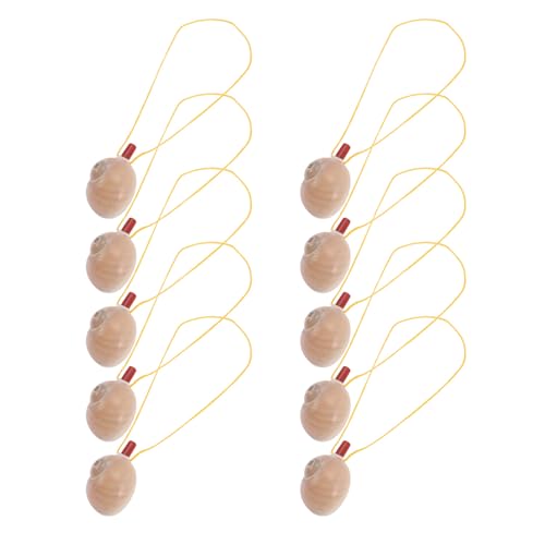 VICASKY 10 Stück Conch Pfeifen Teiliges Musikinstrument für Muschelmaterial für Partys Spiele und Festivals Sicher und Langlebig VICASKY 10 Stück Conch Pfeifen Teiliges Musikinstrument für Muschelmaterial für Partys Spiele und Festivals Sicher und Langlebig von VICASKY