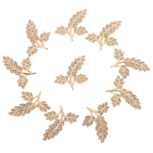 VICASKY 10 Stück Haarschmuck Aus Blättern Schläfer Ohrringe Handyhülle- Handyhüllen-anhänger Korb Puppe Kinderwagen Stift Brosche Miniatur-blattornament Reize Golden Eisen VICASKY 10 Stück Haarschmuck Aus Blättern Schläfer Ohrringe Handyhülle- Handyhüllen-anhänger Korb Puppe Kinderwagen Stift Brosche Miniatur-blattornament Reize Golden Eisen von VICASKY