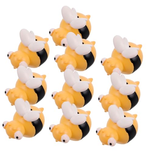 VICASKY 10 Stück Mini Bienen Figuren aus Harz Handgefertigt Süße Bienen Miniaturen für Feengarten Mooslandschaft DIY Basteln Kuchendekoration Kompakte Deko für Zuhause VICASKY 10 Stück Mini Bienen Figuren aus Harz Handgefertigt Süße Bienen Miniaturen für Feengarten Mooslandschaft DIY Basteln Kuchendekoration Kompakte Deko für Zuhause von VICASKY
