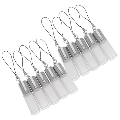 VICASKY 10 Stück Nachfüllbare Glas Flaschen mit Edelstahl-kugel Auslaufsichere Parfümroller Fläschchen für Ätherische Öle Duftöle Aromatherapie für Reisen und Alltag von VICASKY