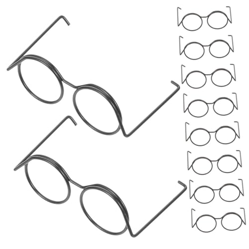 VICASKY 10 Stück Puppenbrillen Aus Draht – Miniatur Brillen Für Puppen - 5cm Breit Und 2cm Hoch - Ideales Kostümzubehör Für Jungen Und Mädchenpuppen Kreative DIY Dekoration VICASKY 10 Stück Puppenbrillen Aus Draht – Miniatur Brillen Für Puppen - 5cm Breit Und 2cm Hoch - Ideales Kostümzubehör Für Jungen Und Mädchenpuppen Kreative DIY Dekoration von VICASKY