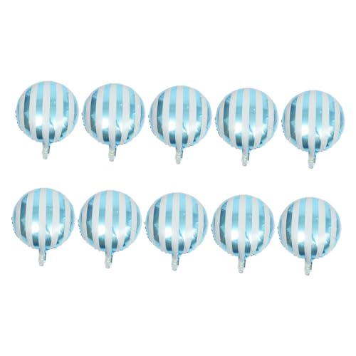VICASKY 10 Stück Runde Gestreifte Partyballons Verschiedene Dekorationen Für Die Hochzeit UV Fiesta Ballons Geburtstags Und Hochzeitsgeschenke Partyzubehör Folienballon Himmelblaue VICASKY 10 Stück Runde Gestreifte Partyballons Verschiedene Dekorationen Für Die Hochzeit UV Fiesta Ballons Geburtstags Und Hochzeitsgeschenke Partyzubehör Folienballon Himmelblaue von VICASKY