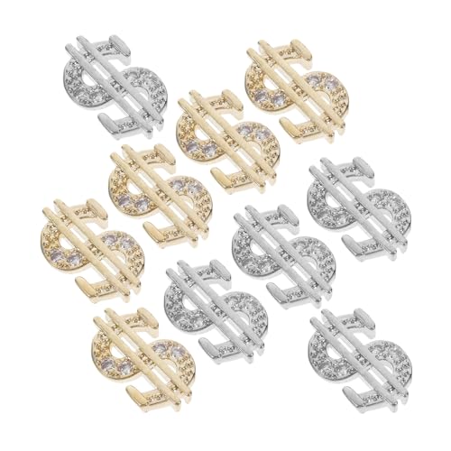 VICASKY 10 Stück Schmuck Mit Nageldiamanten Nägel Reiz Edelsteine Zubehör Kunst Nageldollar Nagel Charms -nagelanhänger Für Die Maniküre Nagelornamente Legierung VICASKY 10 Stück Schmuck Mit Nageldiamanten Nägel Reiz Edelsteine Zubehör Kunst Nageldollar Nagel Charms -nagelanhänger Für Die Maniküre Nagelornamente Legierung von VICASKY
