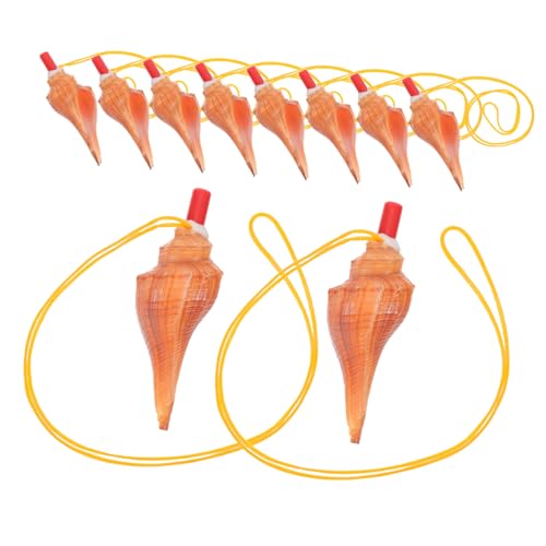 VICASKY 10 Stück Schraubenwinkelpfeife Natürliche Muschelpfeife Trainingscampingpfeifen Muschelpfeife Muschelförmige Pfeife Pfeifen Für Hülse von VICASKY