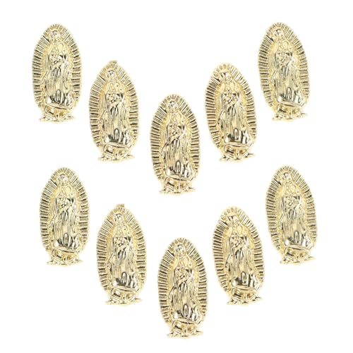 VICASKY 10 Stück Strassaufkleber Virgencita-Nagelanhänger Rosen-Anhänger für Nägel Jungfrau von Guadalupe St. Christopher Halskette Herren Nagelanhänger Gold Metall Golden VICASKY 10 Stück Strassaufkleber Virgencita-Nagelanhänger Rosen-Anhänger für Nägel Jungfrau von Guadalupe St. Christopher Halskette Herren Nagelanhänger Gold Metall Golden von VICASKY