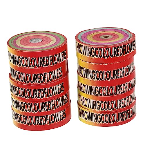 VICASKY 10 Stück Teiliges Bunte Papier Streamers Handwurf für Hochzeit Party Dekoration Farbenfrohe Girlanden für Fest und Geburtstagsfeiern Vielseitige Papierdrapierung für Festliche VICASKY 10 Stück Teiliges Bunte Papier Streamers Handwurf für Hochzeit Party Dekoration Farbenfrohe Girlanden für Fest und Geburtstagsfeiern Vielseitige Papierdrapierung für Festliche von VICASKY
