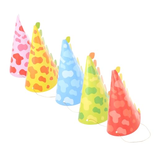 VICASKY 10 Stück Teiliges Dinosaurier Partyhut aus Papier Bunte Geburtstagskronen für Kindergeburtstag Weiches Hautfreundliches Material für Jungen und Mädchen Dinosaurier Motto Partydeko von VICASKY