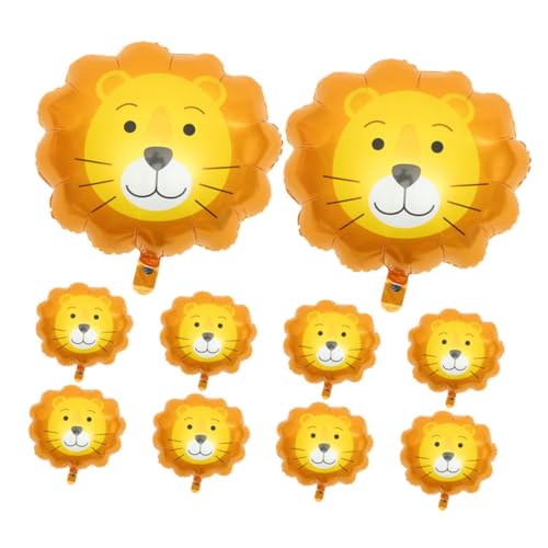 VICASKY 10 Stück Teiliges Folienballons Löwenkopf Große Dekoration Leichte Aluminiumfolie Auffälliger Fotohintergrund Einfach Aufzublasen für Geburtstagsfeier VICASKY 10 Stück Teiliges Folienballons Löwenkopf Große Dekoration Leichte Aluminiumfolie Auffälliger Fotohintergrund Einfach Aufzublasen für Geburtstagsfeier von VICASKY