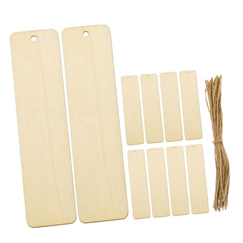 VICASKY 10 Stück Teiliges Holz Lesezeichen Blanko mit Natürliche Robuste Holztags zum Bemalen und Basteln Vielseitig als DIY Lesezeichen oder Hängende Dekoration für Feste und Feiern VICASKY 10 Stück Teiliges Holz Lesezeichen Blanko mit Natürliche Robuste Holztags zum Bemalen und Basteln Vielseitig als DIY Lesezeichen oder Hängende Dekoration für Feste und Feiern von VICASKY