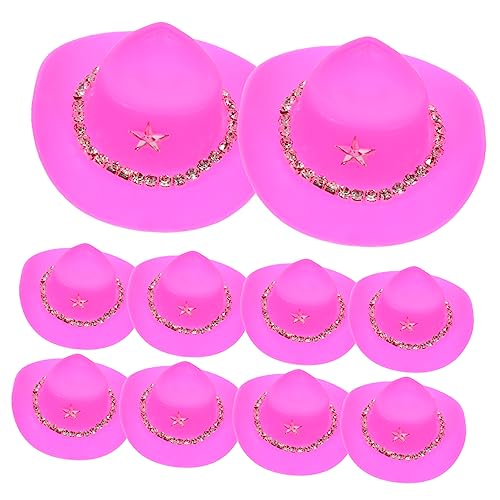 VICASKY 10 Stück Teiliges Mini Western Cowboy Hüte aus Robustem Niedliche Miniatur Puppenhüte für DIY Basteln Dollhouse Zubehör Festliche Cowboy Party Dekoration VICASKY 10 Stück Teiliges Mini Western Cowboy Hüte aus Robustem Niedliche Miniatur Puppenhüte für DIY Basteln Dollhouse Zubehör Festliche Cowboy Party Dekoration von VICASKY