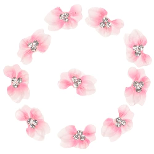 VICASKY 10 Stück Teiliges Nagelcharms aus Harz DIY Maniküre Zubehör mit Blumenmotiven für Kreative Nageldesigns für Zuhause Salon von VICASKY