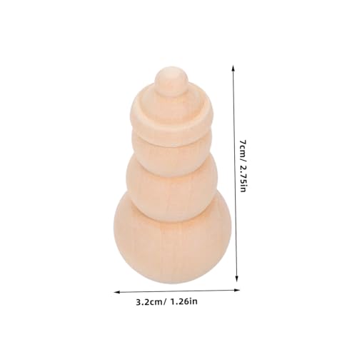 VICASKY 10 Stück Teiliges Unbemalter Holz Schneemann Puppen Naturfarbene DIY Holzfiguren für Einfache Weihnachtsdekoration Bemalbare Holz Schneemann Modelle zum Basteln VICASKY 10 Stück Teiliges Unbemalter Holz Schneemann Puppen Naturfarbene DIY Holzfiguren für Einfache Weihnachtsdekoration Bemalbare Holz Schneemann Modelle zum Basteln von VICASKY