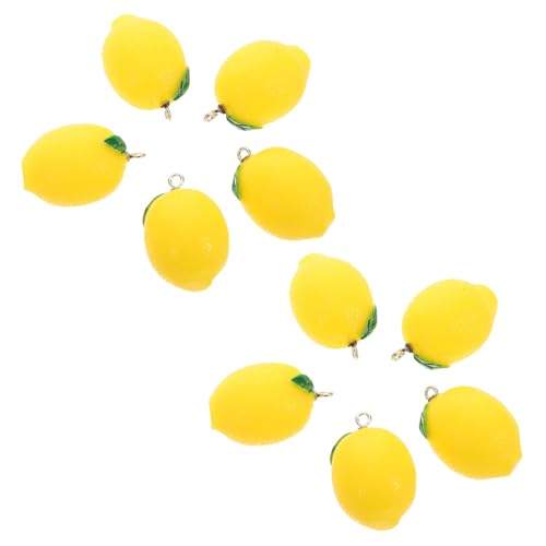 VICASKY 10 Stück Teiliges Zitronenanhänger Realistische Simulation Fruchtanhänger Leicht Tragbar für Schlüsselanhänger Schmuckherstellung DIY Bastelzubehör Langlebige Farbe Kompakte VICASKY 10 Stück Teiliges Zitronenanhänger Realistische Simulation Fruchtanhänger Leicht Tragbar für Schlüsselanhänger Schmuckherstellung DIY Bastelzubehör Langlebige Farbe Kompakte von VICASKY