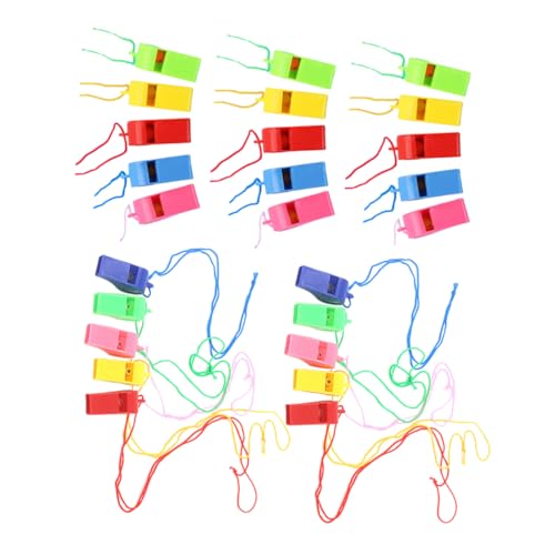 VICASKY 100 Stück Bunte Schiedsrichterpfeifen Robuste Kunststoff Trillerpfeifen für Sportspiele Partys und Veranstaltungen für Erwachsene VICASKY 100 Stück Bunte Schiedsrichterpfeifen Robuste Kunststoff Trillerpfeifen für Sportspiele Partys und Veranstaltungen für Erwachsene von VICASKY