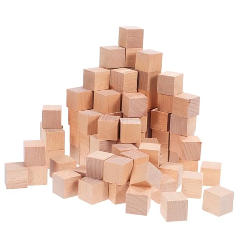 VICASKY 100 Stück Holzbausteine aus Massivem Holz Quadratische Leere Holzwürfel für Diy Bastelprojekte Puzzles und Kreatives Sicher und Vielseitig Einsetzbar VICASKY 100 Stück Holzbausteine aus Massivem Holz Quadratische Leere Holzwürfel für Diy Bastelprojekte Puzzles und Kreatives Sicher und Vielseitig Einsetzbar von VICASKY