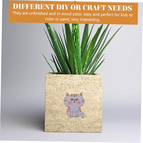 VICASKY 100 Stück Katzenförmige Holzscheiben Unbehandelte Holz Cutouts zum Bemalen DIY Bastelset für Handwerk Holzchips Katzendekoration Kindergarten Lernmaterial VICASKY 100 Stück Katzenförmige Holzscheiben Unbehandelte Holz Cutouts zum Bemalen DIY Bastelset für Handwerk Holzchips Katzendekoration Kindergarten Lernmaterial von VICASKY
