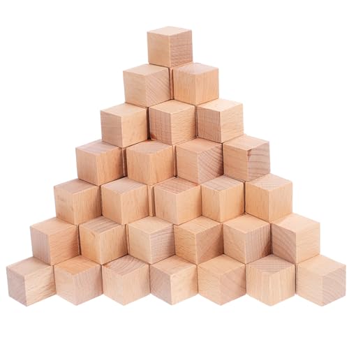 VICASKY 100 Stück Kleine Holzklötze Unbehandelte Massivholzwürfel Quadratische Blanko Holzbausteine zum Basteln Puzzeln DIY Kreative Holzformen für Kindergarten VICASKY 100 Stück Kleine Holzklötze Unbehandelte Massivholzwürfel Quadratische Blanko Holzbausteine zum Basteln Puzzeln DIY Kreative Holzformen für Kindergarten von VICASKY