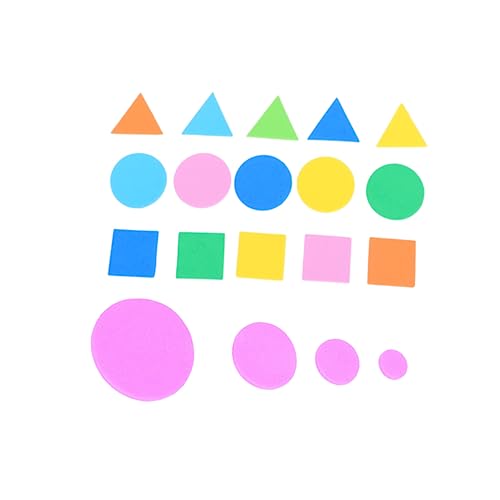 VICASKY 1000 Stück Teiliges Selbstklebende Bunte Moosgummi Sticker für Eva Material Weiche Formen für Bastelprojekte Scrapbooking und Lernspaß von VICASKY