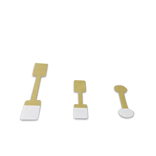 VICASKY 100Blätter Kraftpapier Schmuck Preisschilder Quadratische Etiketten Umweltfreundliche Markierungstags für Schmuck Kleidung Schuhe und von VICASKY