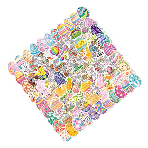 VICASKY 100St Laptop-Aufkleber tapetenablöser Ostereier Sticker eiersticker Ostern Wasserflaschen-Aufkleber entzückender Aufkleber Massenaufkleber für Jugendliche Vinyl-Aufkleber VICASKY 100St Laptop-Aufkleber tapetenablöser Ostereier Sticker eiersticker Ostern Wasserflaschen-Aufkleber entzückender Aufkleber Massenaufkleber für Jugendliche Vinyl-Aufkleber von VICASKY
