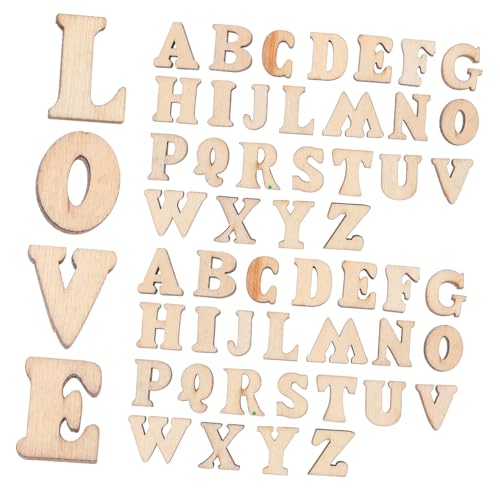VICASKY Buchstaben-holzausschnitte 100 Stück Blanke Holzblöcke Für Jungen Und Mädchen Lernspielzeug VICASKY Buchstaben-holzausschnitte 100 Stück Blanke Holzblöcke Für Jungen Und Mädchen Lernspielzeug von VICASKY
