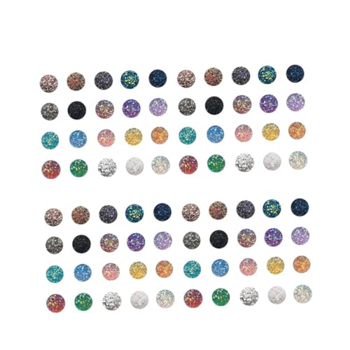 VICASKY 100Stücke Runde Resin Patches Rückseite Schmuckzubehör für DIY Ohrringe und Armbänder Farben Zufällig VICASKY 100Stücke Runde Resin Patches Rückseite Schmuckzubehör für DIY Ohrringe und Armbänder Farben Zufällig von VICASKY