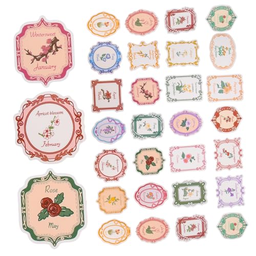 VICASKY 100stücke Vintage Blumen Aufkleber wasserdichte Transparente Pflanzen Sticker Für Laptop Tagebuch Scrapbooking Und DIY Projekte Für Dekoration Von Koffern Und Notizbüchern VICASKY 100stücke Vintage Blumen Aufkleber wasserdichte Transparente Pflanzen Sticker Für Laptop Tagebuch Scrapbooking Und DIY Projekte Für Dekoration Von Koffern Und Notizbüchern von VICASKY